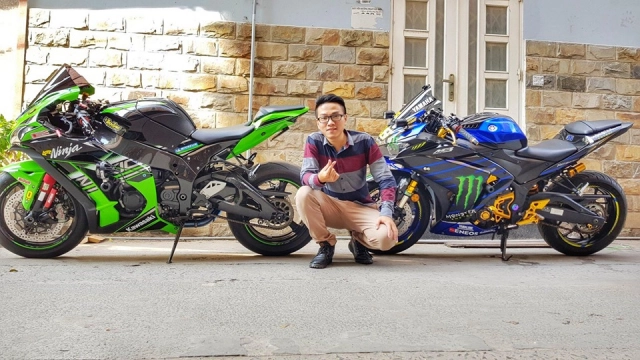 Yamaha r3 độ chất ngất với team đấu monster energy motogp 2019 của biker việt - 7
