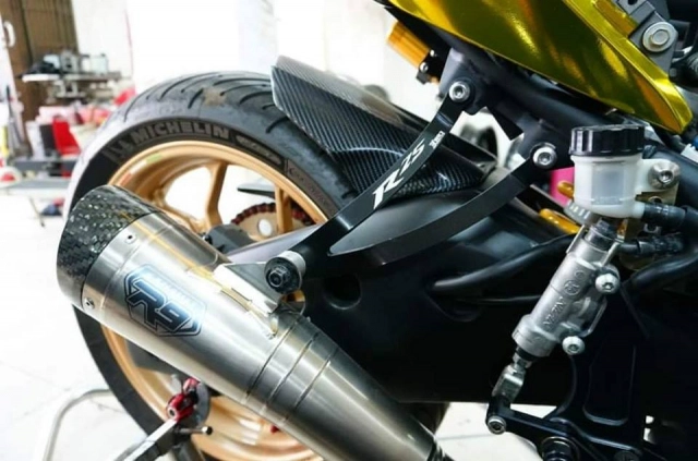 Yamaha r3 gây chú ý với phong cách vàng chrome - 8