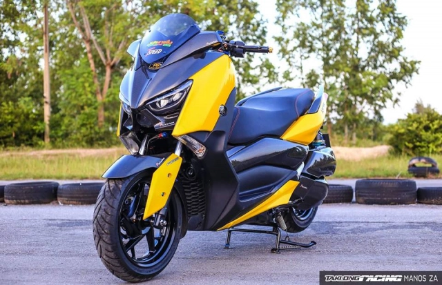 Yamaha x-max300 đầy nổi bật bên tông màu yellow sporty - 4