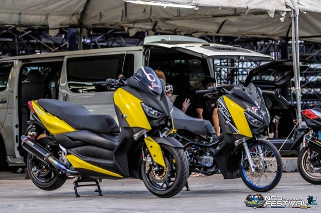 Yamaha x-max300 độ chóng mặt với hệ bánh căm dragbike - 5