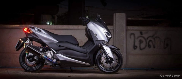 Yamaha x-max300 độ vẻ đẹp huyền ảo dưới tầng hầm tối đen - 8