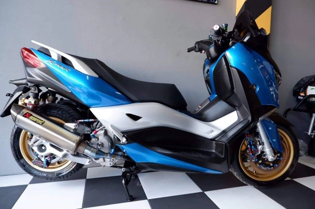 Yamaha x-max300 nâng cấp tuyệt vời với tone màu blue candy - 6
