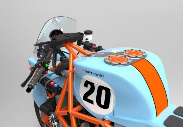 Bott 100 montaco mẫu xe mô tô độc đáo khi áp dụng công nghệ 3d print - 11