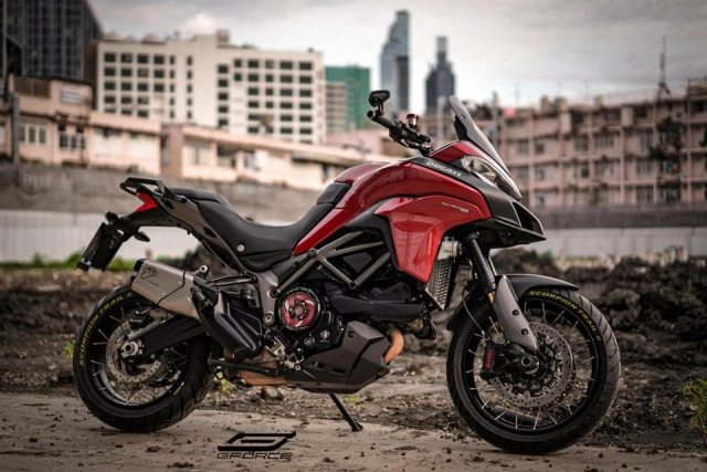 Ducati multistrada 950 độ cực chất với phong cách ruby red - 1