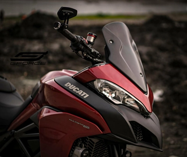 Ducati multistrada 950 độ cực chất với phong cách ruby red - 4