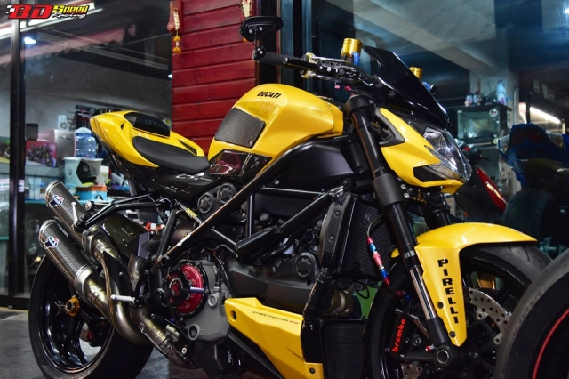 Ducati streetfighter 848 độ cực chất với diện mạo chú ong vàng - 1