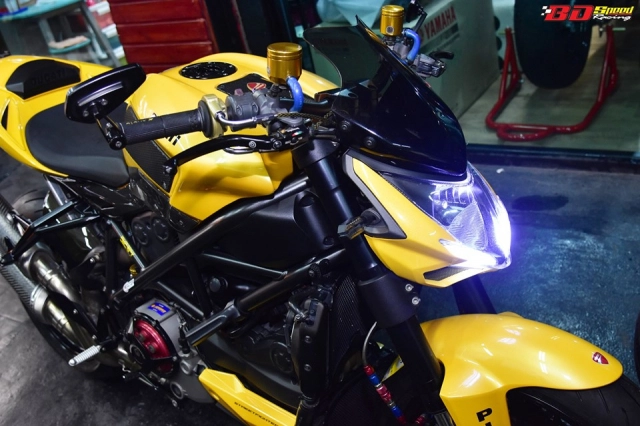 Ducati streetfighter 848 độ cực chất với diện mạo chú ong vàng - 3