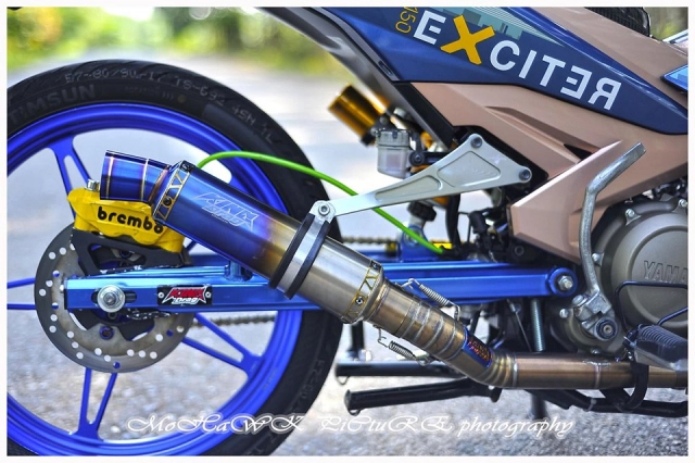 Exciter 150 độ 2 cặp mâm cnc của biker đến từ malaysia - 11
