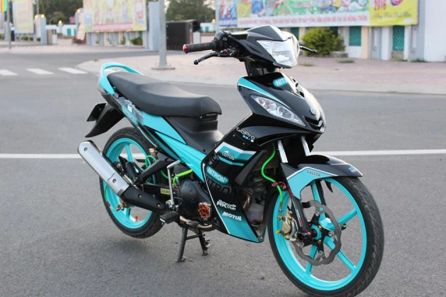 Exciter 2010 độ gây mê với tone màu xanh nitron phủ kín - 3