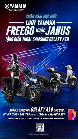 Lướt yamaha freego janus nhận ngay quà khủng và nhiều ưu đãi cho năm học mới - 4