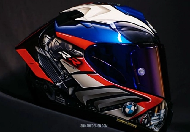 Ra mắt shoei x-14 bmw s1000rr tricolor độc quyền của shin abe works - 3