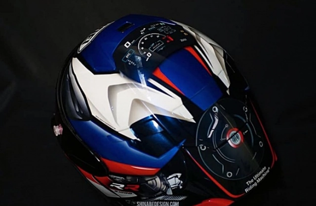 Ra mắt shoei x-14 bmw s1000rr tricolor độc quyền của shin abe works - 5