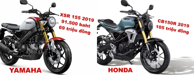 So sánh yamaha xsr155 2019 - 2