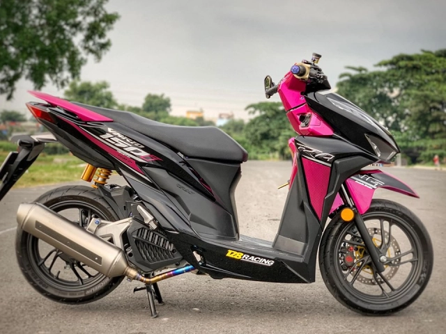 Vario 150 black-pink racing ấn tượng với dàn đồ chơi đẹp bá cháy - 12