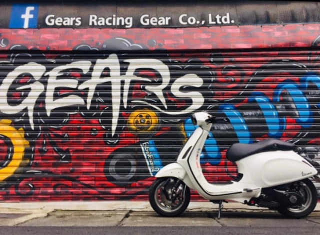 Vespa sprint 125 chi tiền triệu để trang bị giảm xóc gears racing - 3