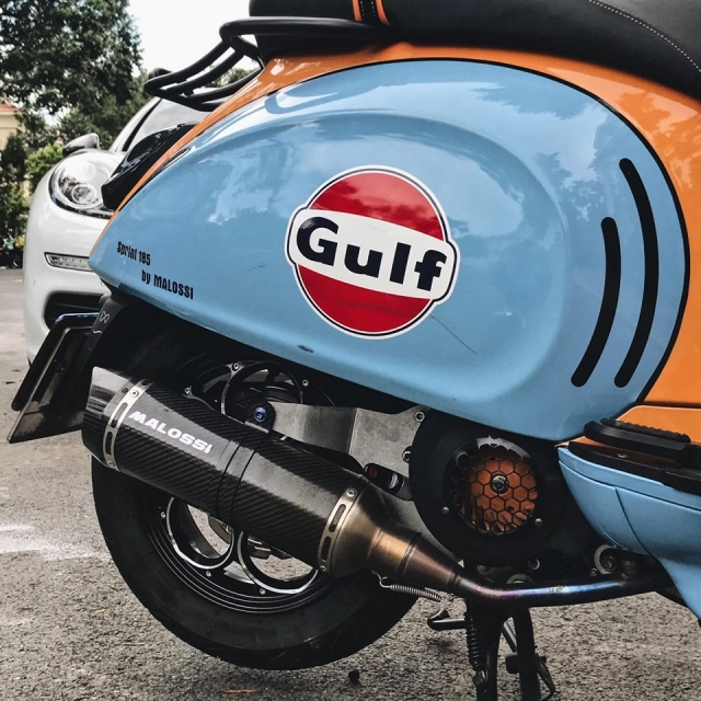 Vespa sprint gulf độ mâm marus cnc đẹp kinh hồn - 9