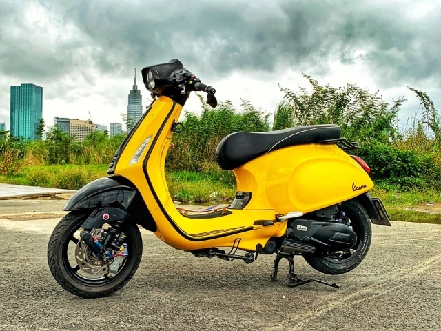 Vespa sprint yellow - black siêu phẩm từ lò của tay chơi xe ga có tiếng ở sài gòn - 6