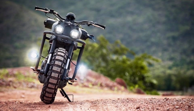 Yamaha xsr155 độ bụi bặm với phong cách off-road từ k-speed - 1
