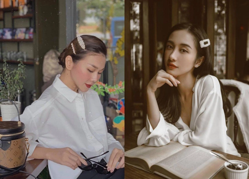 3 mỹ nhân việt-hàn tranh nhau diện chiếc cài tóc ngọc trai nàng sắm ngay để bắt trend kịp thời - 11