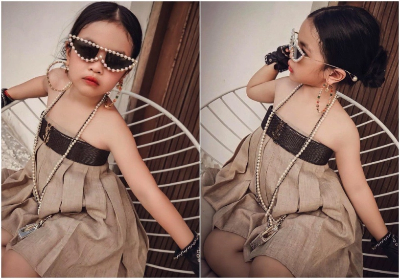Ái nữ minh nhựa mới bé tí đã mặc toàn đồ hiệu còn đụng hàng ngọc trinh - 3
