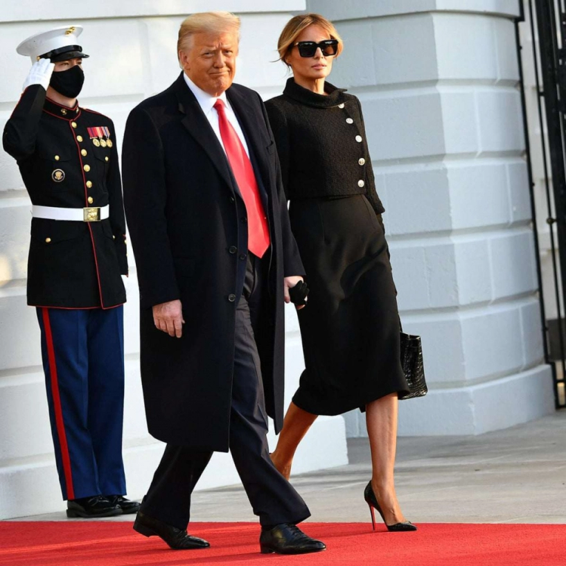 Bà trump lấy lại phong độ ăn diện hậu rời nhà trắng đập tan hình ảnh giản dị trước đó - 1