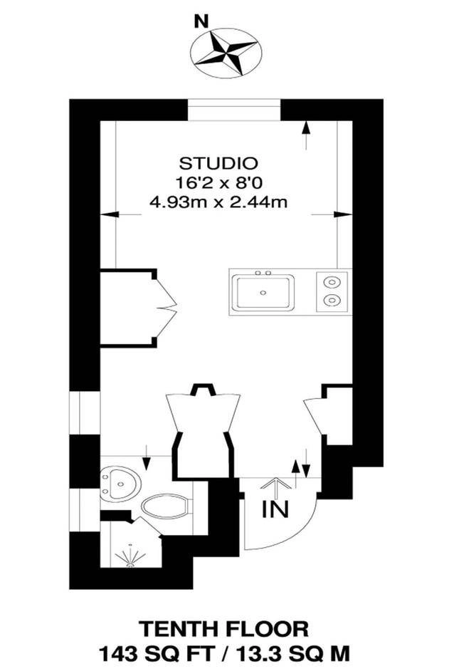 Căn hộ 12m2 không có giường ngủ được bán với giá kỉ lục - 3