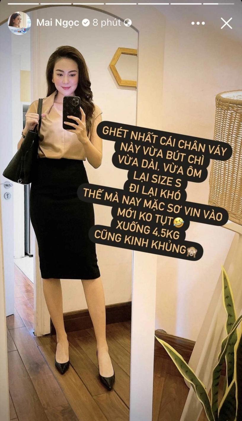 Cân nặng giảm mạnh mai ngọc mặc gì cũng rộng thênh thang kéo ảnh hậu trường mà bật cười - 3