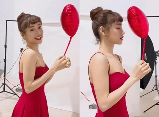 Cân nặng giảm mạnh mai ngọc mặc gì cũng rộng thênh thang kéo ảnh hậu trường mà bật cười - 8