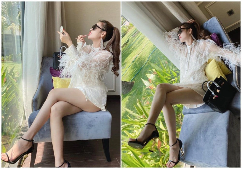 Chân dài được bạn trai tặng 2 tỷ khi mang thai bầu bívẫn mặc sành dát đồ hiệu không xuể - 5
