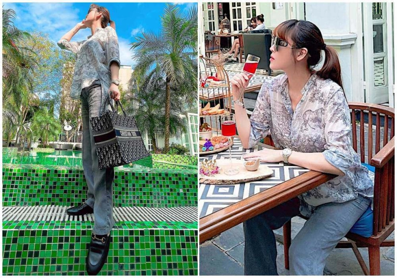 Chân dài được bạn trai tặng 2 tỷ khi mang thai bầu bívẫn mặc sành dát đồ hiệu không xuể - 9