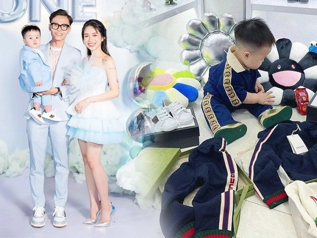 Chuẩn mẹ con nhà hào môn hết cặp xe bạc tỷ đàm thu trang-suchin còn cótúi nghìn đô đồng bộ - 12