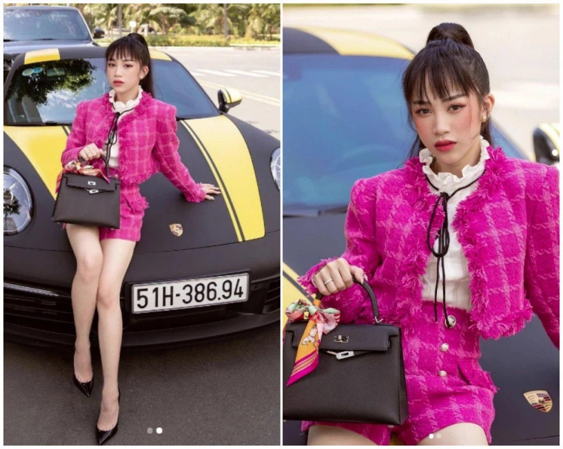 Chung khung hình thu trang ái nữ nhà minh nhựa áp đảo đã mặc sexy còn xách túi 200 triệu - 2