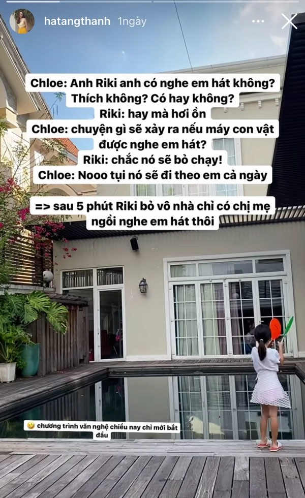 Con gái tăng thanh hà quấn giấy làm váy siêu đáng yêu - 6