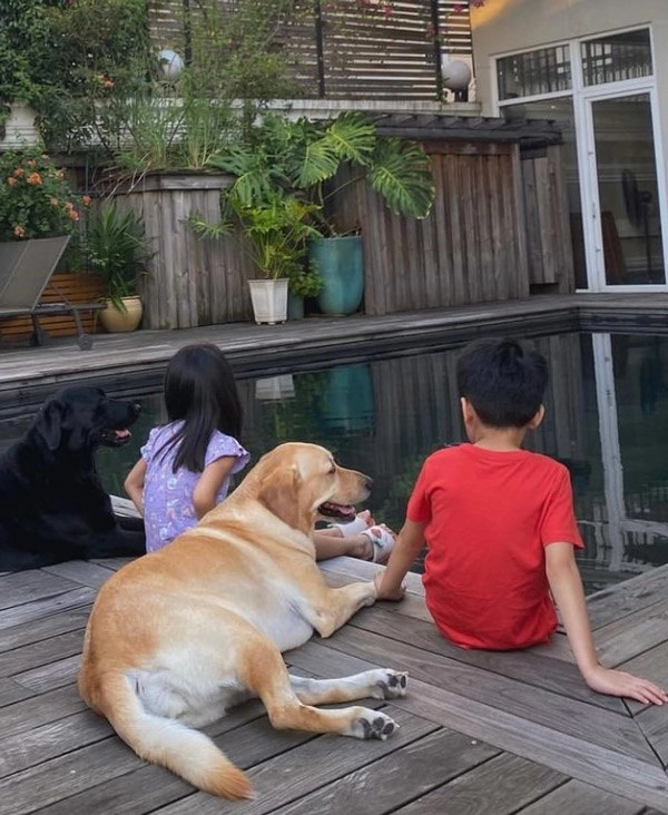 Con gái tăng thanh hà quấn giấy làm váy siêu đáng yêu - 12
