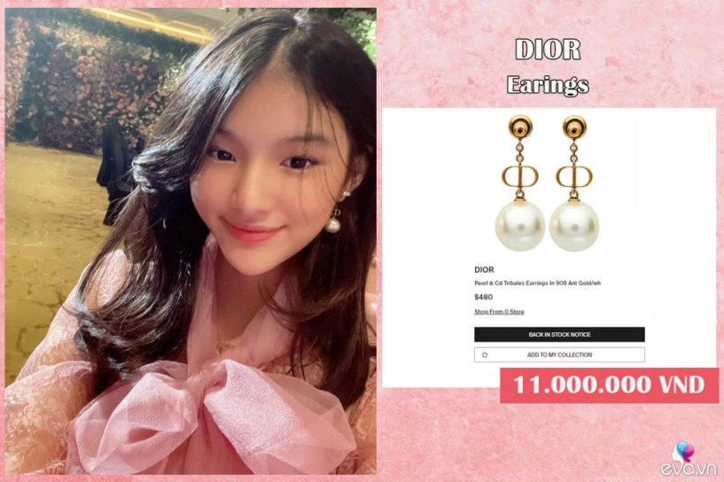 Con gái trương ngọc ánh có niềm đam mê với hoa tai có đôi hàng hiệu giá hơn chục triệu - 5