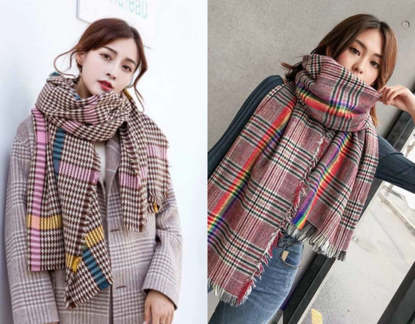 Cứ chọn khăn quàng cổ chuẩn xu hướng chị em mặc gì cũng thêm thời thượng ngày rét - 3