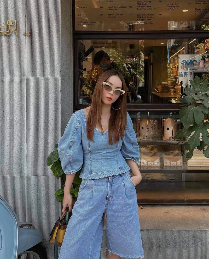 đại chiến phong cách denim on denim kỳ duyên miu lê hay yến trang ngầu nhất - 10