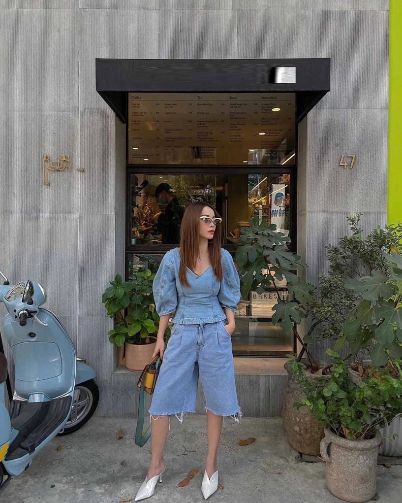 đại chiến phong cách denim on denim kỳ duyên miu lê hay yến trang ngầu nhất - 11