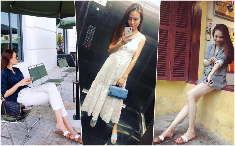 Đàm thu trang diện dép cây nhà lá vườn cho con công năng ăn đứt dép hiệu của mẹ - 6