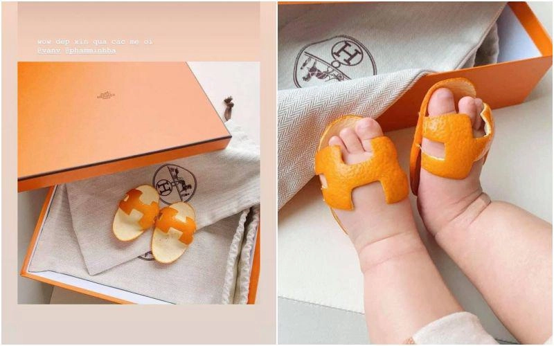Đàm thu trang diện dép cây nhà lá vườn cho con công năng ăn đứt dép hiệu của mẹ - 9