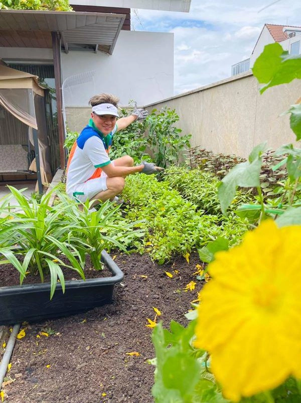 Đàm vĩnh hưng học làm nông dân trong biệt thự 60 tỷ vườn rau toàn những thứ như ở quê - 6