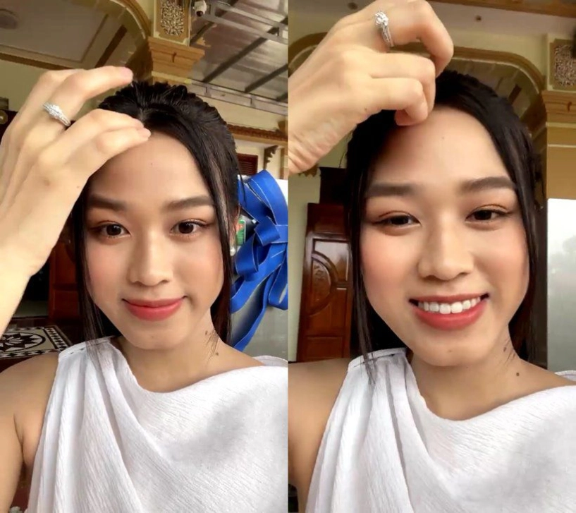 Đăng quang chưa được bao lâu đỗ thị hà gây sốt với bàn tay lấp lánh hột xoàn - 5