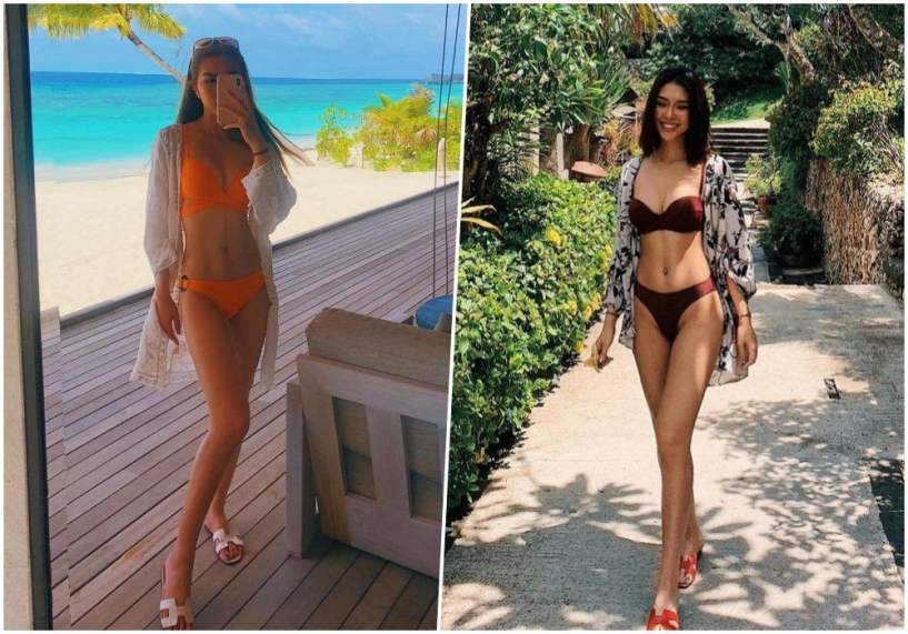 Dạo phố mỹ hoa hậu từng bị vu khống thuộc đường dây tú ông diện bikini khoe ngực bức thở - 9
