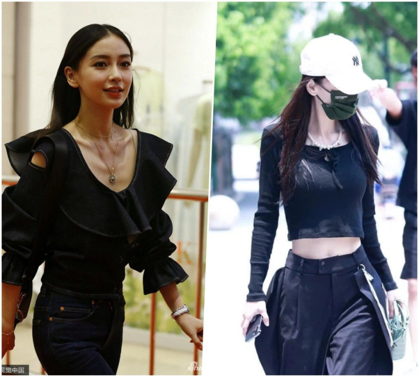 Đâu phải cứ gầy là mặc đẹp mỹ nữ tân cương phải kẹp quần angelababy bơi trong áo - 7