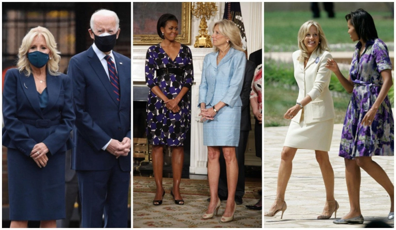 Đệ nhất phu nhân mỹ mặc váy tương đồngmeghan markle trở nên trẻ đẹp nhờ lựa chọn đúng - 6