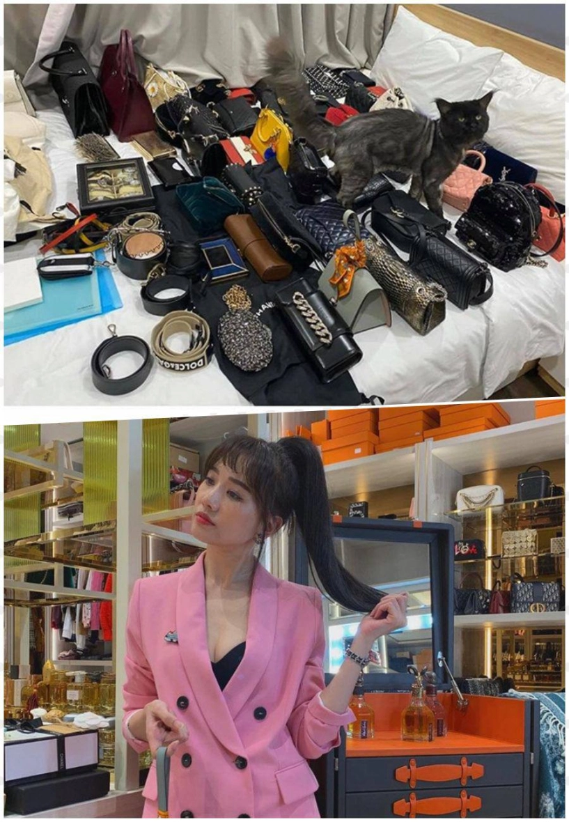 Hari won khoe tủ giày hiệu chạm nóc cđm ẩn ý khen xứng đôi vừa lứa với ông xã - 2