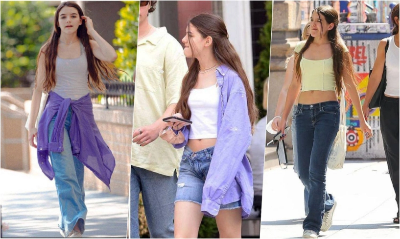 Hết bị chê hở hangcông chúa hollywoodsuri cruise lại ăn mặc lôi thôi dùng đồ cũ mèm - 3