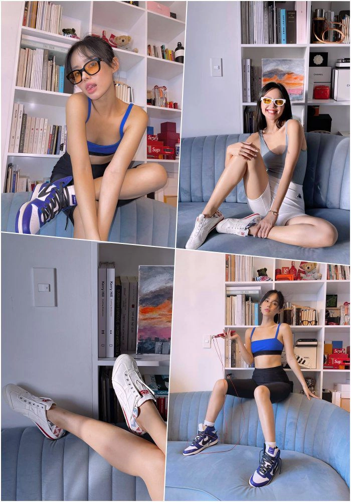 Hết thời váy áo lộng lẫy chị em vbiz phối đủ kiểu đồ tập ở nhà một công đôi chuyện - 12