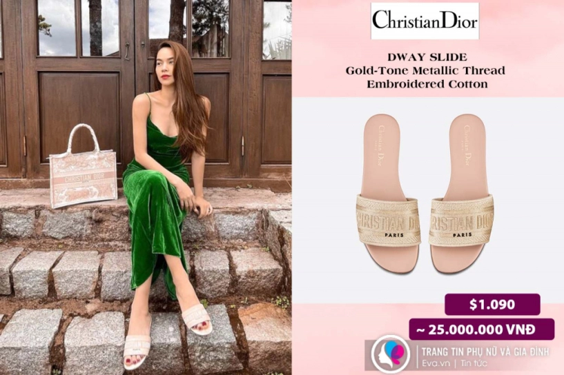 Hồ ngọc hà lăng xê loạt dép lê ngày hè nhưng nhìn giá ai nấy đều chịu thua - 1