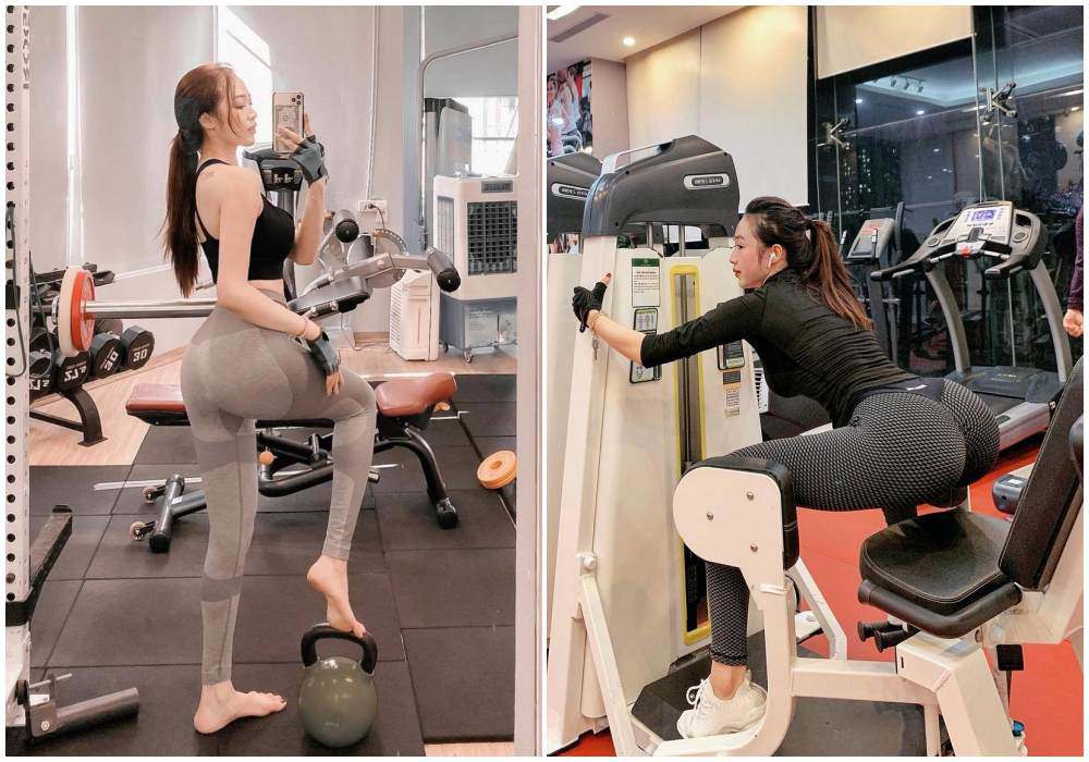 hot gymer hà thành chăm thả ảnh tậpgym ra sân cũng mặc gợi cảm khoe 3 vòng nuột như vẽ - 6